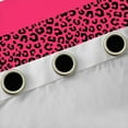 thumbnail image 4 of Manfei Zebra Cheetah Print Black Out Curtains, Geometric Stripe Curtains Pack of 2 (42x63 Each), Hot Pink White Black Aesthetic Bedroom Curtains for Girls, Luxury Bedroom Decor, 4 of 6