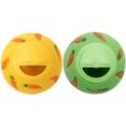 thumbnail image 1 of Pet Rabbit Snack Ball Toy Small Animal Adjustable Opening Snack Ball (green + yellow), 1 of 4