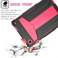 thumbnail image 3 of Dteck Case for Samsung Galaxy Tab A8 10.5 inch 2022 SM-X200/X205/X207, Shockproof Drop Proof Kickstand Hybrid Rugged 3-Layer Protection Cover for Galaxy Tab A8 10.5” X200 X205 X207,Black+Rose, 3 of 4