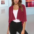 thumbnail image 2 of TGPMGRZ Womens Shrug Chiffon Cardigans Open Front Short Sleeve Bolero for Evening Dressy 2026 Size L, 2 of 6