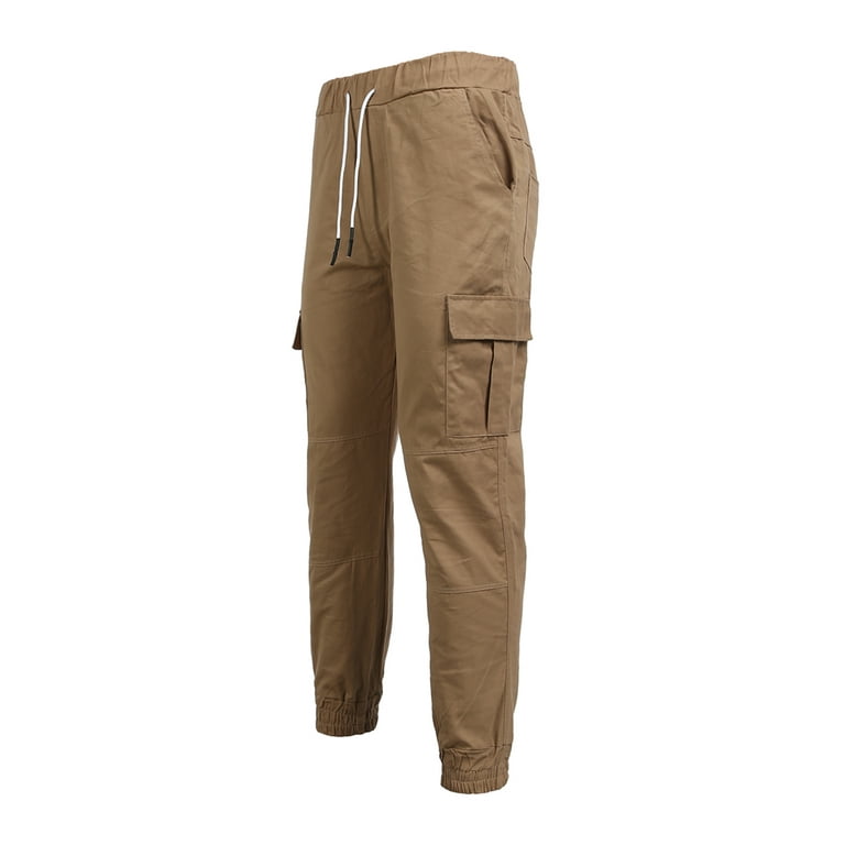 Cargo pants with elastic ankles for mens deals