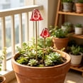 thumbnail image 6 of 2 Pack Vintage Iron Mushroom Ground Stake, Painted Metal Garden Ornament Flower Bed Planter Porch Yard Landscapes Decor, 6 of 6