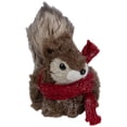thumbnail image 3 of Northlight 5" Crouching Squirrel Sisal Tabletop Christmas Figurine, 3 of 5
