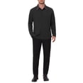 thumbnail image 2 of Men's Dress Shirt Casual Business Long Sleeve Button Down Shirts XL Black, 2 of 6