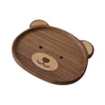 thumbnail image 2 of Bandeja para servir Macarena con forma de oso madera Nogal Negro S, 2 of 8