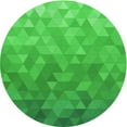 thumbnail image 1 of Ahgly Company Machine Washable Indoor Round Transitional Neon Green Area Rugs, 8' Round, 1 of 7