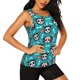 thumbnail image 2 of Fotbe Skull Cat Blusas Sin Mangas para Mujer – Estilo Casual, Corte Suelto, Slim-Fit, Cuello Redondo Deportivo, Tops de Verano para Gimnasio y Yoga-Large, 2 of 7