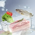 thumbnail image 5 of Vikakiooze Kitchen Transparent Refrigerator Storage Box, Fridge Storage Containers锛?Drawer Style Fresh-Keeping Box, Rectangular Covered Version, Household Plastic Storage Basket, 5 of 9