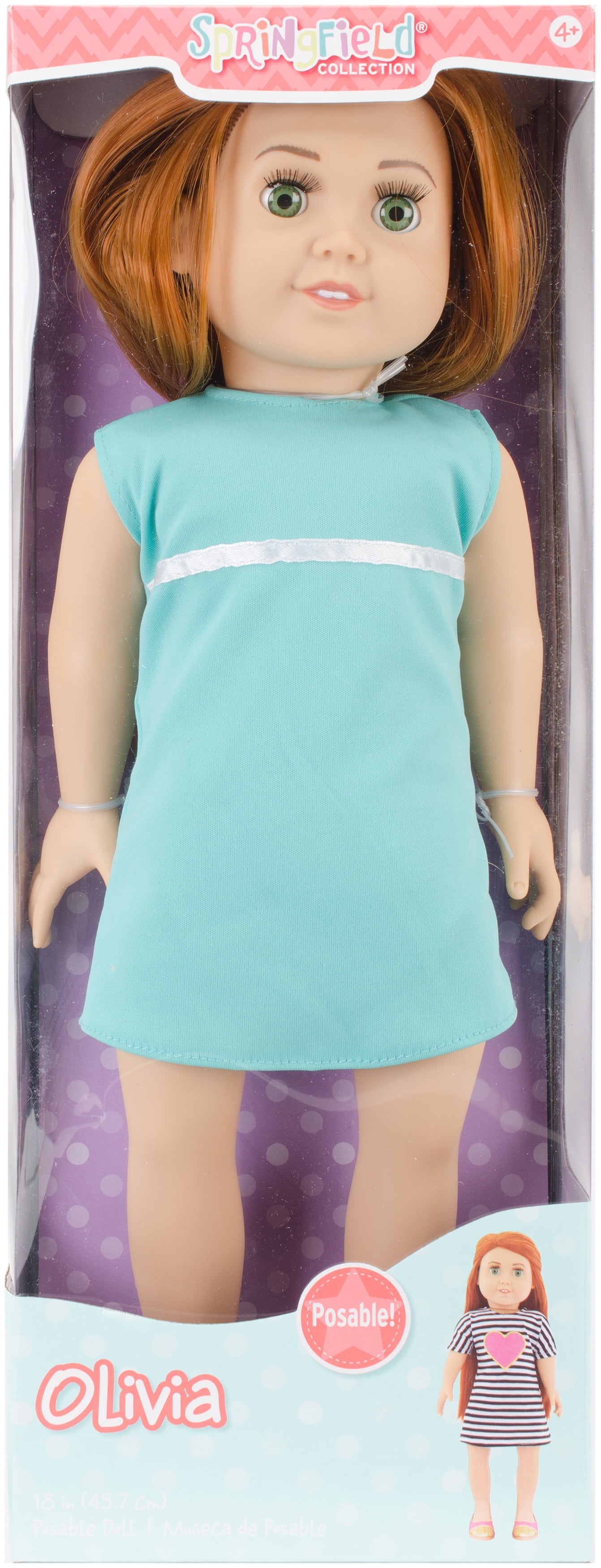 Springfield Collection: 18 inch Redhead Doll, Olivia - Walmart.com