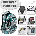 thumbnail image 4 of Yspwyqan Splash Soccer Ball Backpack Set Kids Boys, 4 Piece Backpack Lunchbox with Pencil Case, 17 Inch Lightweight Padded Straps Bookbag Multi-Pocket for Elementary School, 4 of 7