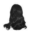 thumbnail image 2 of SUCS Sexy Women Girl Long Black Gradient Wig Wavy Curly Synthetic Fashion Wigs Hot, 2 of 3