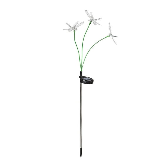 Evergreen Dragonfly Solar Garden Stake