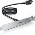thumbnail image 1 of Adaptador USB-C de 20 Gbps para Panel Frontal con Cable de Extensión de Cabezal de Placa Base, USB-C Hembra A USB de 20 Pines., 1 of 5