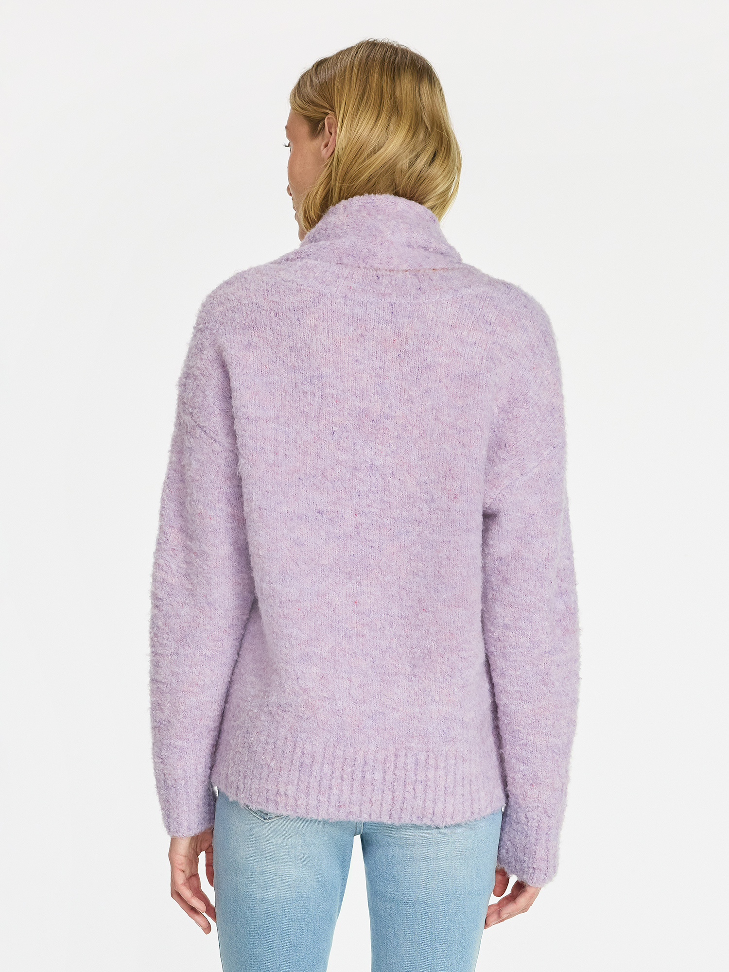 99 Jane Street Women's and Women's Plus Boucle Sweater and Scarf Set, Midweight, 2-Piece, Sizes XS-4X