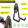 thumbnail image 2 of LUPYJI 10 Pack Garage Hooks Heavy Duty Storage Organizer Wall Mount Power and Garden Tool Hangers, for Hanging Ladders, Ropes, Hose, Bulk Items C104, 2 of 3