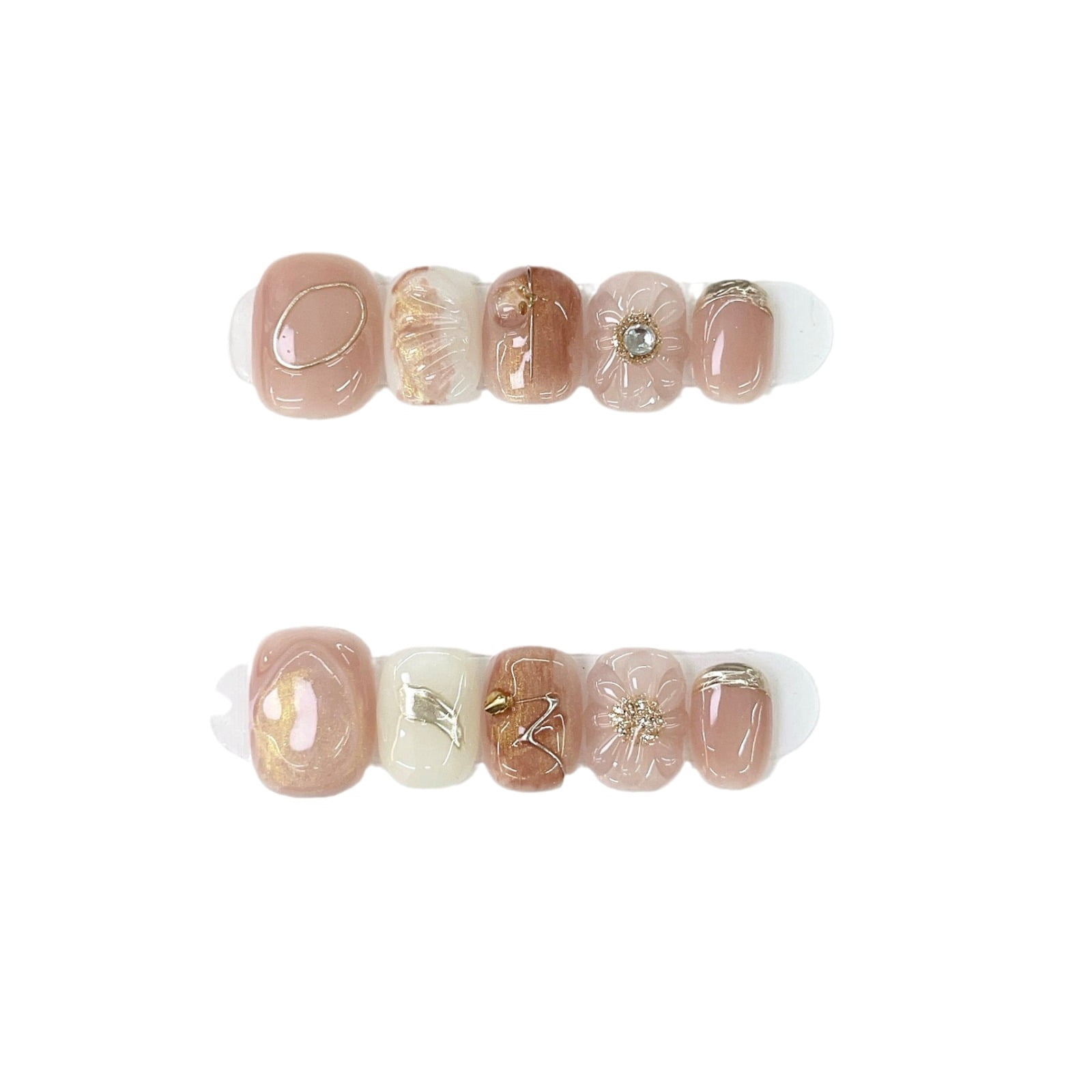 Cute styling glue small short armor hand-worn nail piece light luxury pure handmade high quality control nail