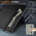 thumbnail image 6 of JETech Case for Samsung Galaxy Tab S9 Plus 12.4-Inch with S Pen Holder, PU Leather Business Folio Stand Protective Tablet Cover with Pocket & Straps, Auto Wake/Sleep, Multi-Angle Viewing (Black), 6 of 6