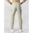 thumbnail image 4 of Kureaily Men's Retro Slim Fit Sporty Men's Loose Drape Drawstring Casual Outdoor Trousers Men's Sweatpants, 4 of 4