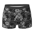 thumbnail image 6 of Men's Boxer Briefs, Black Cats In A Garden Soft Comfy Mens Underwear Boxer Briefs Breathable With Widen Waist, 6 of 7