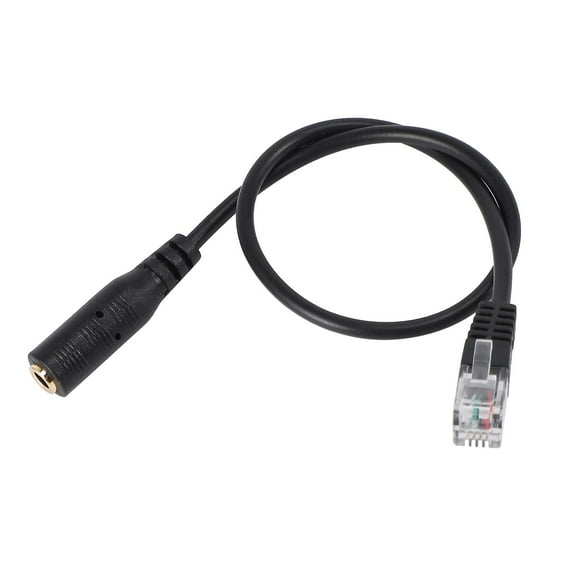 3.5mm Plug Jack to RJ9 for iPhone Headset to Cisco Office Phone Adapter Cable