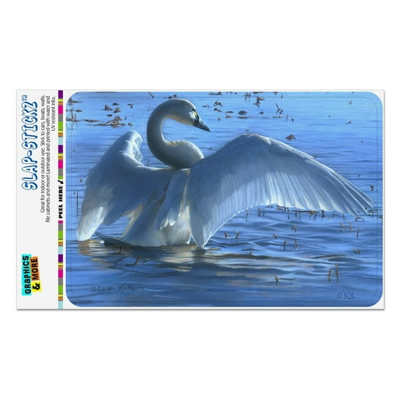 Tundra Swan in the Lake at Dawn Home Business Office Sign