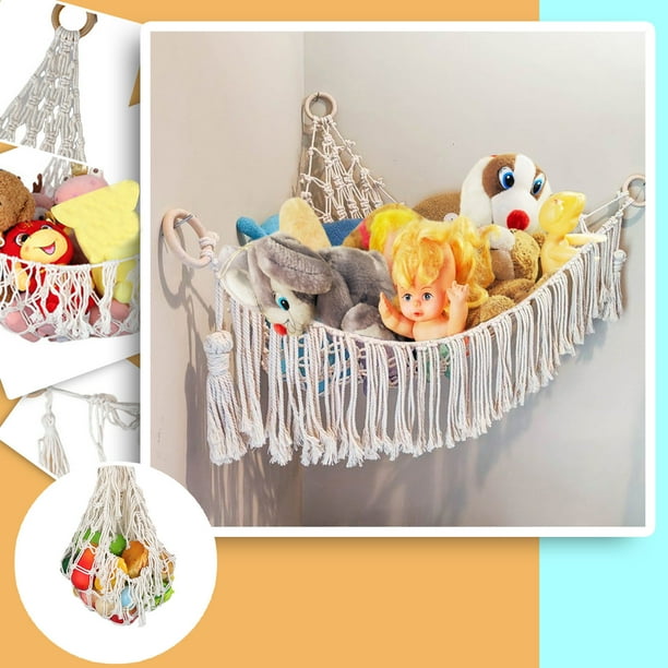 large stuffed animal net hammock