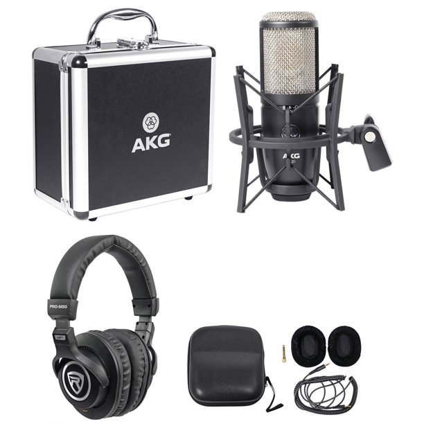 AKG P420 Studio Condenser Recording Podcasting Microphone Mic+Case