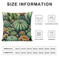 thumbnail image 5 of JRXY Summer Succulent Cactus Pillow Covers Retro Mexican Orange Flowers Exotic Tropical Plants Decorative Throw Pillow Covers Cushion Case for Home Sofa Couch Decoration White, 5 of 5