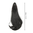 thumbnail image 6 of Unique Bargains 1 Pc Medium Length Ponytail Wig Hair Clips for Hair Extension 17.72" Length Dark Brown, 6 of 6