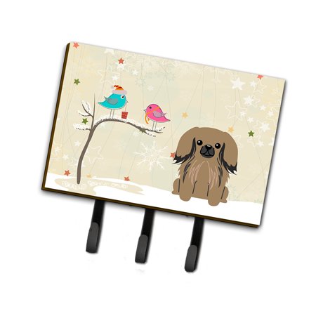 

Carolines Treasures BB2574TH68 Christmas Presents between Friends Pekingese - Tan Leash or Key Holder Triple