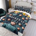 thumbnail image 3 of Mickey 17 Conjunto de sábanas temático, trío de piezas, cómodo y amigable con la piel, diseño único, regalo de decoración para el hogar para familiares, amigos y fans, 90 cm * 190 cm, 3 of 6
