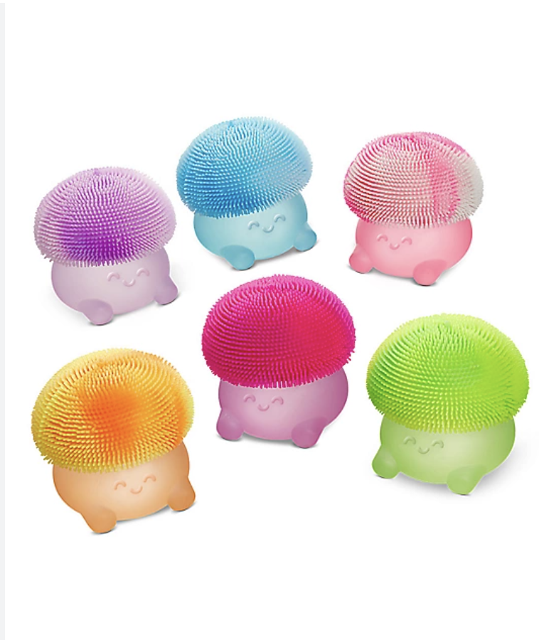 Super Duper Sugar Squisher Mushroom-Sensory Stress Ball (One Random Colors Selected )