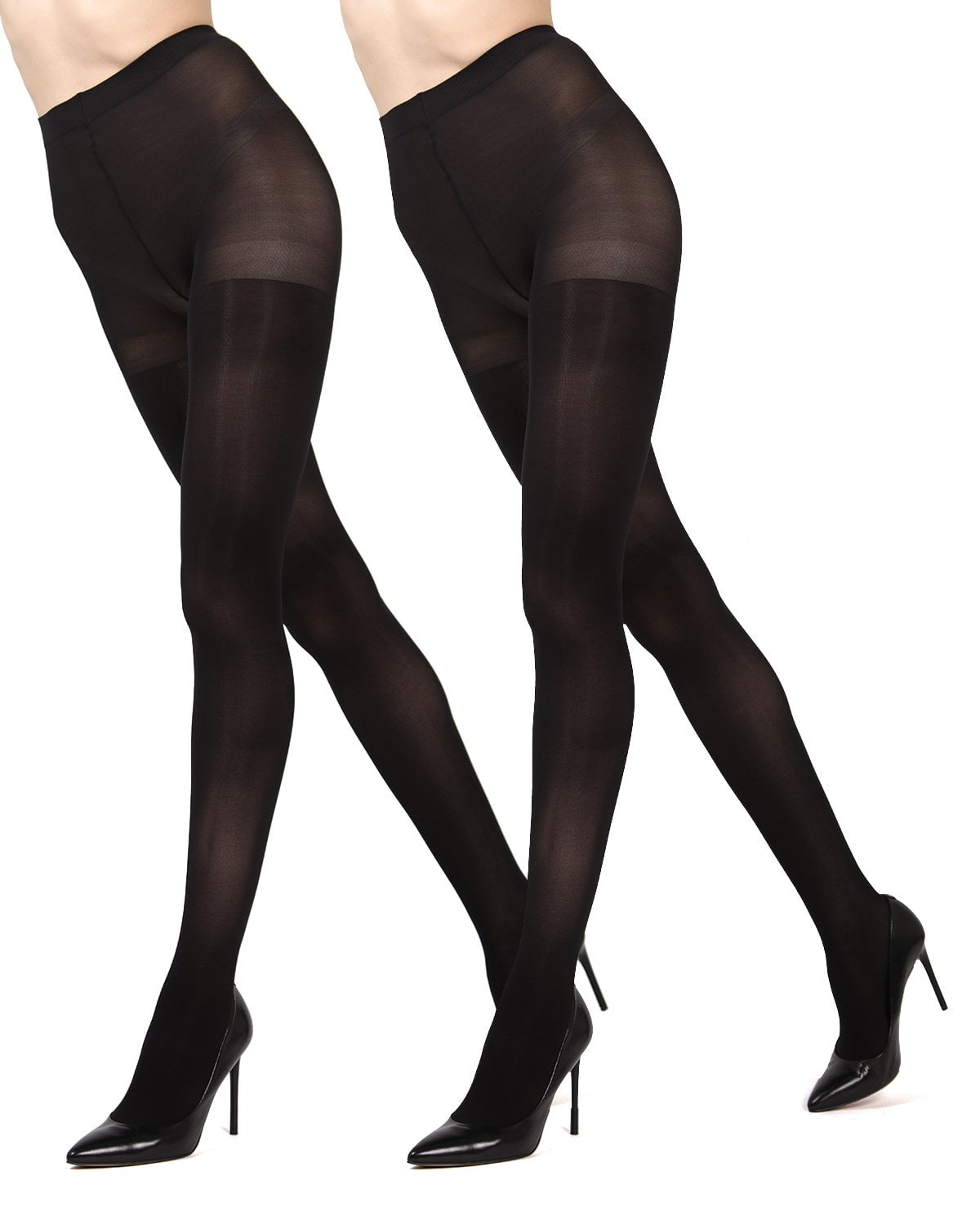 MeMoi MeMoi Control Top Microfiber Tights 2 Pair Pack Small/Medium