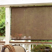 96 X 72 Espresso Exterior Roller Sun Sha