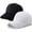 black+white, variant on 2-Pack Unisex Classic Cotton Baseball Caps - Adjustable Hard Brim Dad Hats, Solid Color Plain Blank Visor for Men & Women (Sun Protection & Casual Wear)