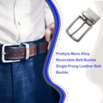 thumbnail image 3 of Men Belt Buckle Pin Type Locking Pants Holder Alloy Waistband Rectangular Waistbelt Replacement Repair Maintenance Pants DIY Accessory, 3 of 6