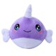 thumbnail image 1 of Large Plush Animal Slow Rising Toys Soft Squeeze Pressure Relief Squishes Toy Purple Whale, 1 of 4