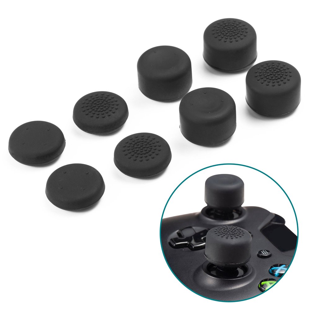 Insten [4 Pair / 8 Pcs] Thumb Grip for Xbox One PS4 Controller