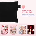thumbnail image 3 of CIMAXIC 5Pcs Black Travel Toiletry Bag Canvas Cosmetic Clutch Organizer with Zipper, 3 of 6