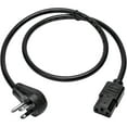 thumbnail image 2 of Tripp Lite Model P006-010-15D 10 ft. Desktop Computer AC Power Cord, Right-Angle NEMA 5-15P to C13 - 10A, 125V, 18 AWG, 10 ft. Black, 2 of 5