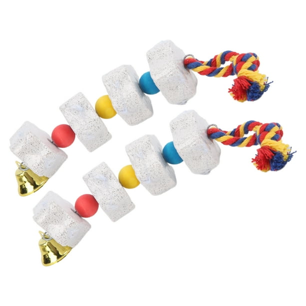 Juguetes 2 Uds Juguetes Para Masticar Pájaros Piedra De Moler Pico De Pájaro Para Loros/hámsteres Y Otros Roedores