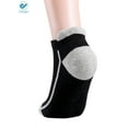 thumbnail image 4 of Deago Mens Low Cut Ankle Athletic Socks Cotton Mesh Cushioned Running Ventilation Sports Tab Socks (Black), 4 of 9
