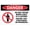 Warning Sign 4, variant on Danger Do Not Enter Renovation Work Sign, 8"x12" Vintage Metal Wall Decor, Construction Decor for Home Farm Bar Coffee Shop