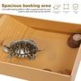 thumbnail image 4 of Tazón de agua para tortugas, plato de agua para reptiles, plato de alimentación para tortugas, plataforma de baño para reptiles, tanque para tortugas, piscina para tortugas con rampa, 4 of 7