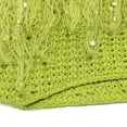 thumbnail image 4 of Femmes Recadrée Pull Couleur Unie Manches Longues Pompon Tricot Court Pulls Automne Hiver Nombril Tricoté, 4 of 5
