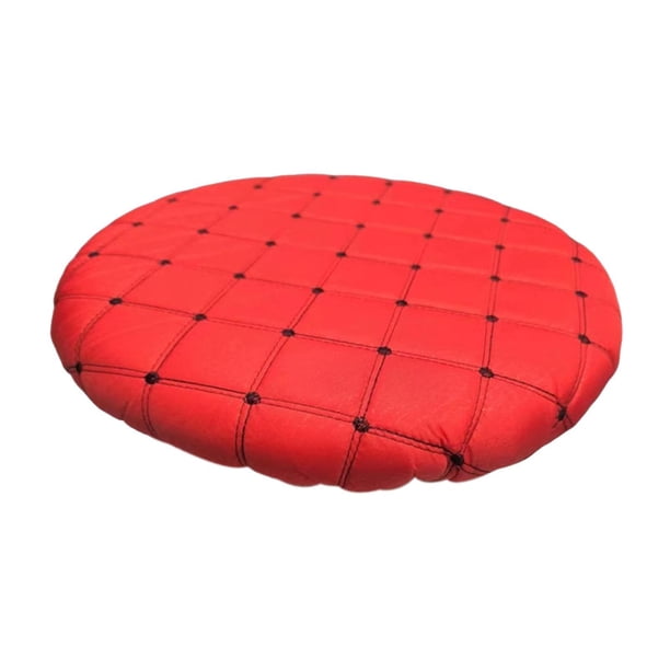 Funda de taburete redonda, funda de cojín antideslizante para muebles, funda protectora para silla Rojo