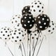 thumbnail image 3 of 100 globos de látex de 12 pulgadas, globos de lunares negros para decoración de globos de boda con globos de cumpleaños (negro), 3 of 4