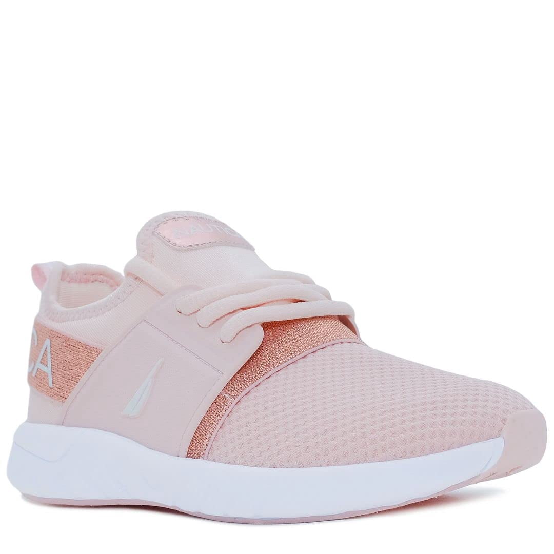 girls rose gold tennis shoes