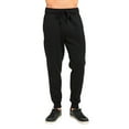 thumbnail image 2 of 2 Pack Men's Fleece Jogger Heavyweight Sweatpants Cotton Drawstring and Pockets S-3XL Regular Big & Tall Casual Elastic Waist Menswear Thermal Trouser, 2 of 5