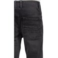thumbnail image 5 of RAW X  Boy's RawX Distressed Neon Stitch Jeans, Jet Black, 10, 5 of 6